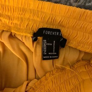 Forever 21 yellow bathing suit cover up